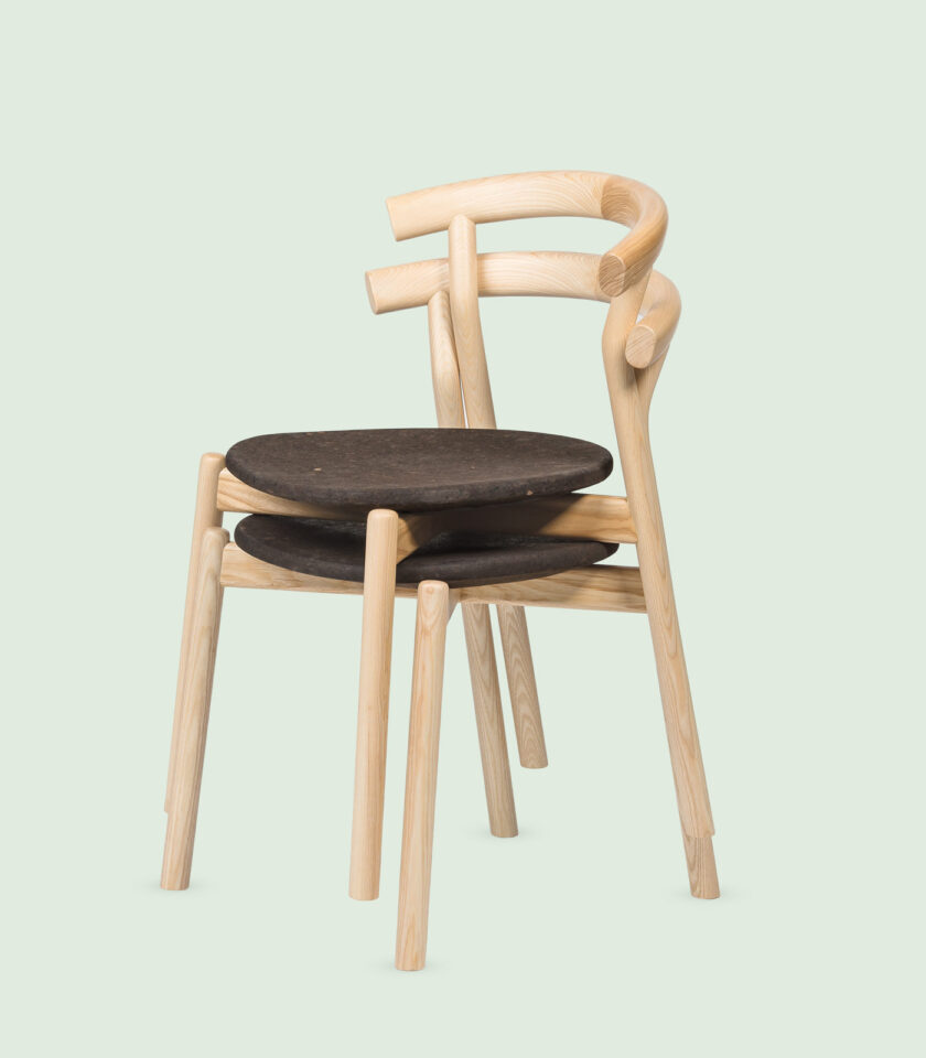 Dina Chair by DAM stackable